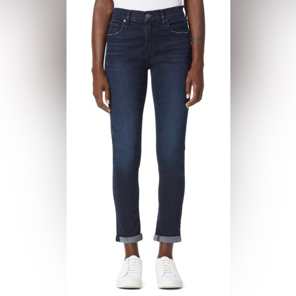 Hudson Jeans Lana Rioll Cuff Ankle Boyfriend Jeans - Picture 1 of 5